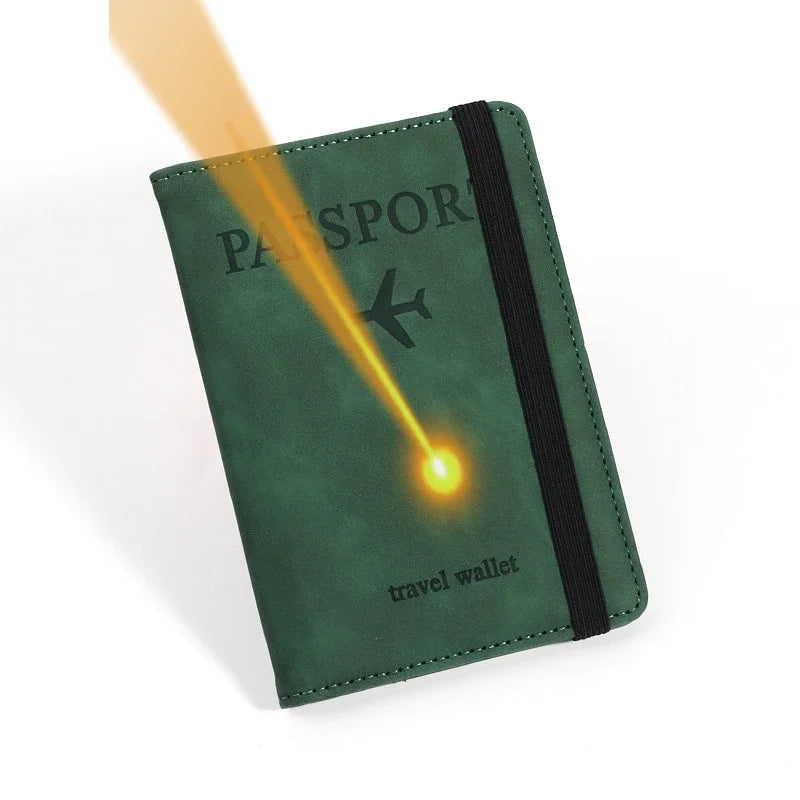 Engraving Customized Name Multi-Function ID Bank Card PU Leather Wallet Case Personalized Gift Business Passport Covers Holder