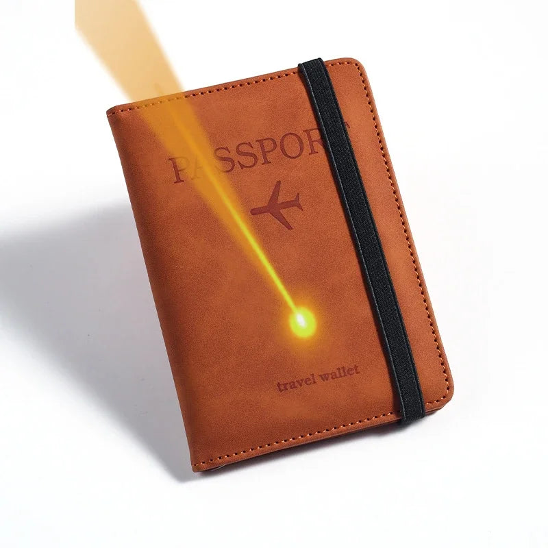 Engraving Customized Name Multi-Function ID Bank Card PU Leather Wallet Case Personalized Gift Business Passport Covers Holder