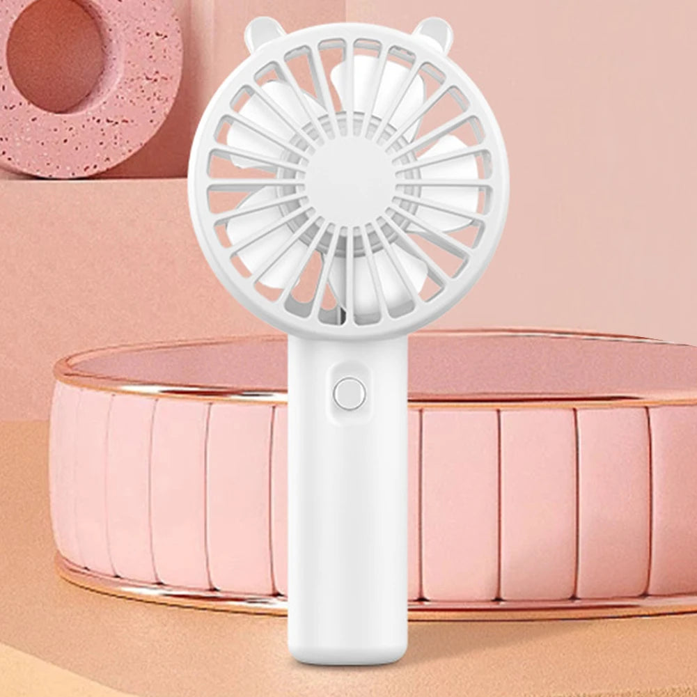 Mini Handheld Fan Mini Portable Fan USB Rechargeable Compact Hand Fan 3 Speed Battery Operated for Girls Women Kids