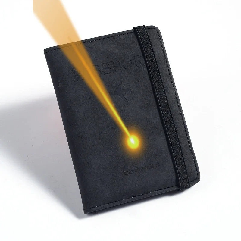 Engraving Customized Name Multi-Function ID Bank Card PU Leather Wallet Case Personalized Gift Business Passport Covers Holder