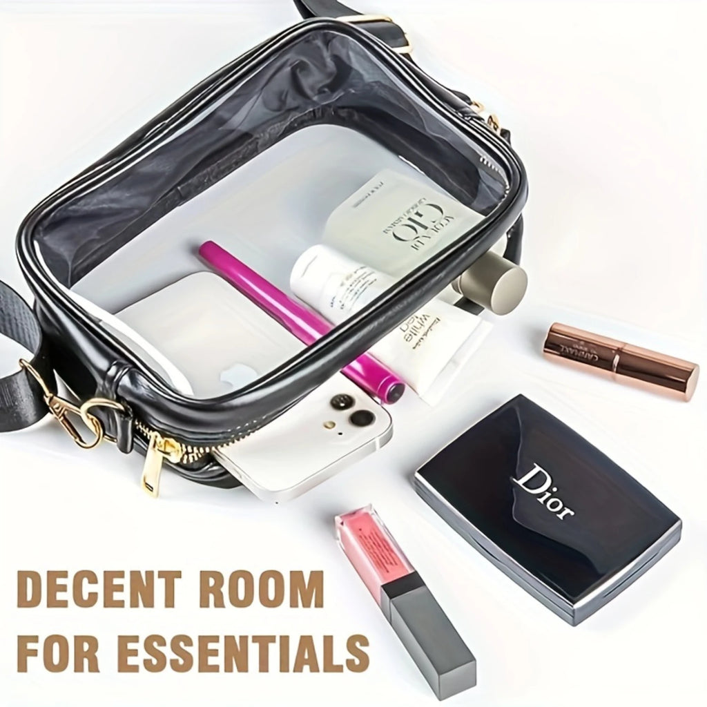 Stadium-Approved Clear Crossbody Bag