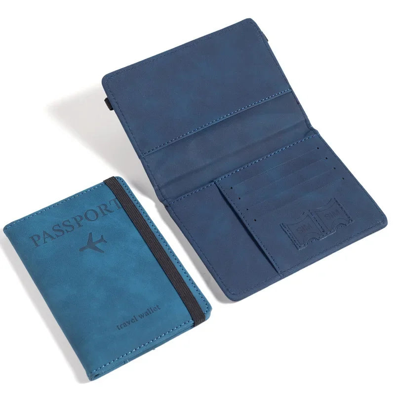 Engraving Customized Name Multi-Function ID Bank Card PU Leather Wallet Case Personalized Gift Business Passport Covers Holder