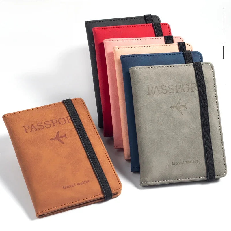 Engraving Customized Name Multi-Function ID Bank Card PU Leather Wallet Case Personalized Gift Business Passport Covers Holder