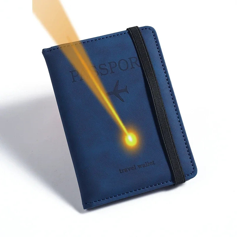 Engraving Customized Name Multi-Function ID Bank Card PU Leather Wallet Case Personalized Gift Business Passport Covers Holder