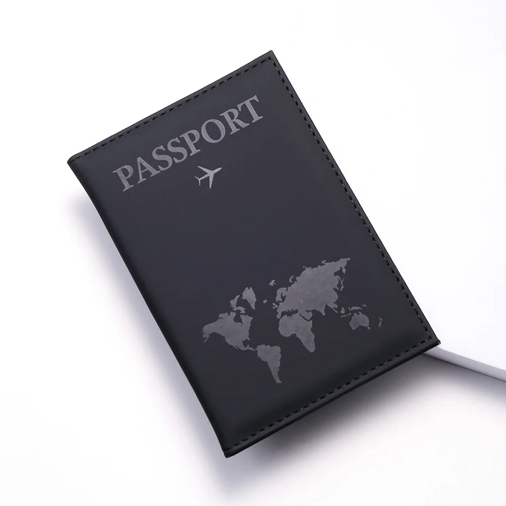 RFID Vintage Business Passport Covers Holder Multi-Function ID Bank Card PU Leather Wallet Case Travel Accessories