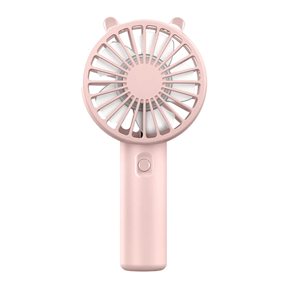 Mini Handheld Fan Mini Portable Fan USB Rechargeable Compact Hand Fan 3 Speed Battery Operated for Girls Women Kids